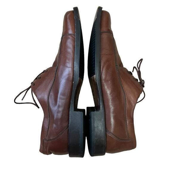 Johnston & Murphy Men’s Leather Cap Toe Oxfords Dress Shoes Tan Size 8.5 - Picture 6 of 12